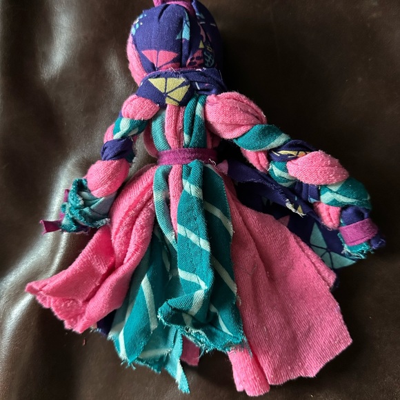 Handmade Upcycled Fabric Ragdoll - Picture 3 of 3